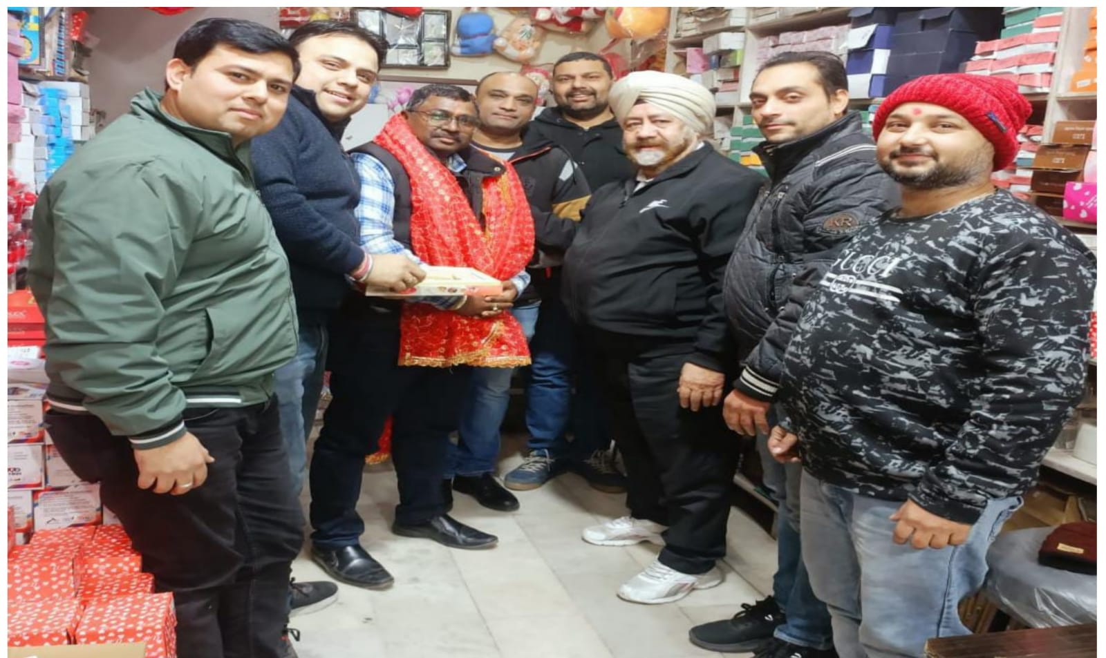 Youth Welfare Society Attari Bazar honored Sandeep Verma, Vice President of DMA