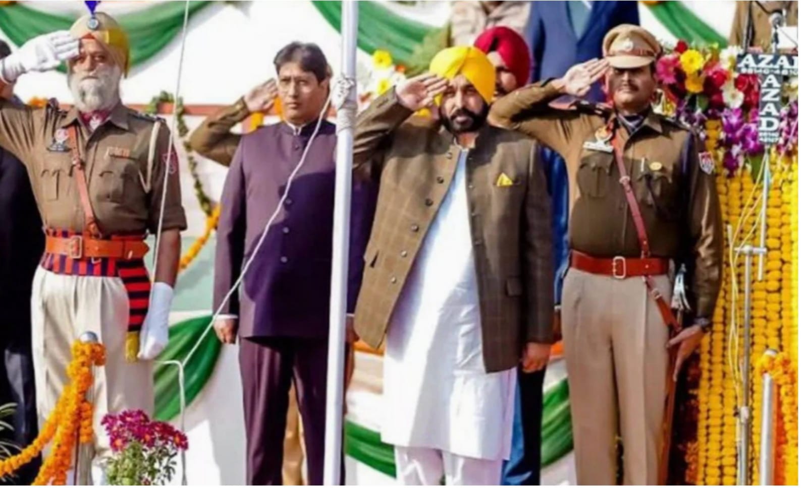 CM Bhagwant Mann hoisted the tricolor in Bathinda on Republic Day