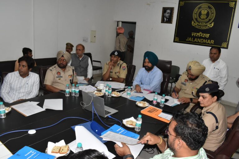 The Deputy Commissioner briefed the Chief Electoral Officer about the preparations and arrangements for the Jalandhar Assembly elections