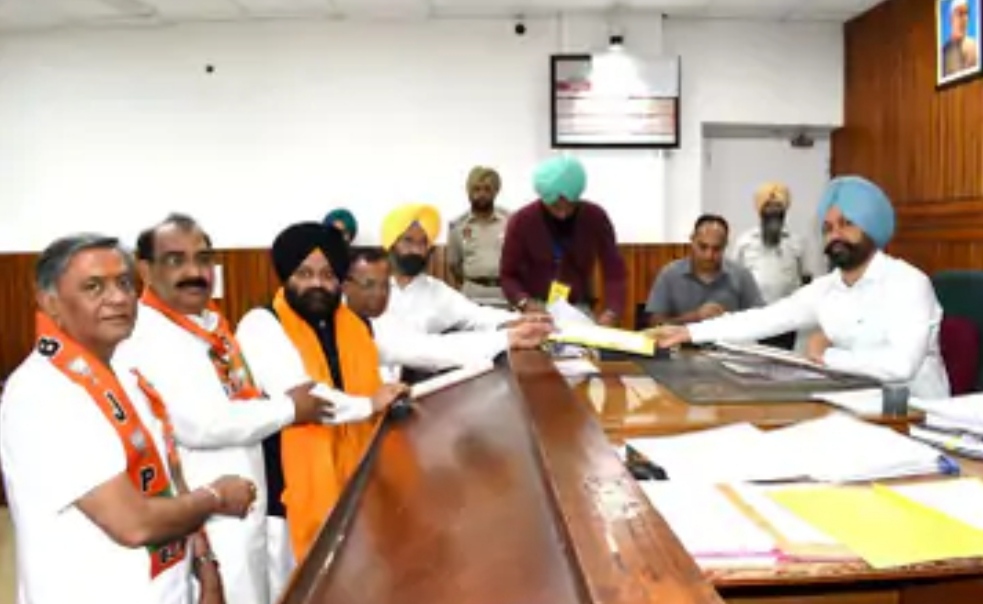 Jalandhar Lok Sabha bypoll: BJP candidate Inder Iqbal Atwal files nomination papers