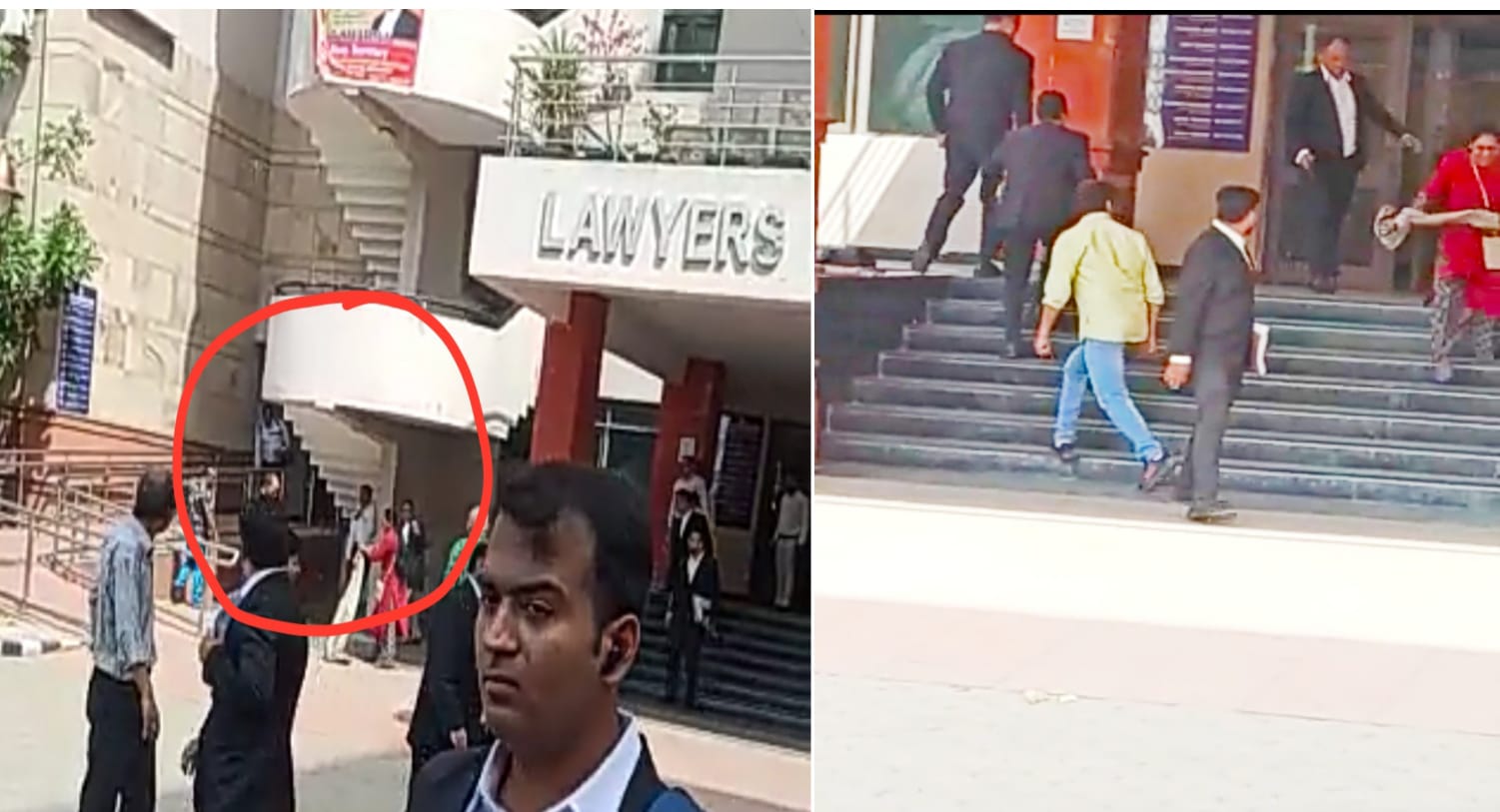 Big Breaking: In Delhi's Saket court, the lawyer fired furiously on a woman, the woman's condition is critical