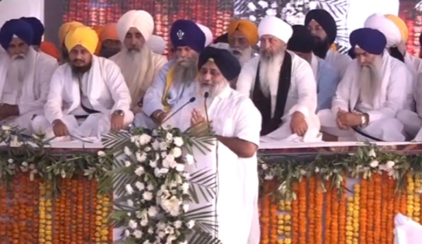 Sukhbir Badal appeared emotional remembering his father during the Bhog ceremony.