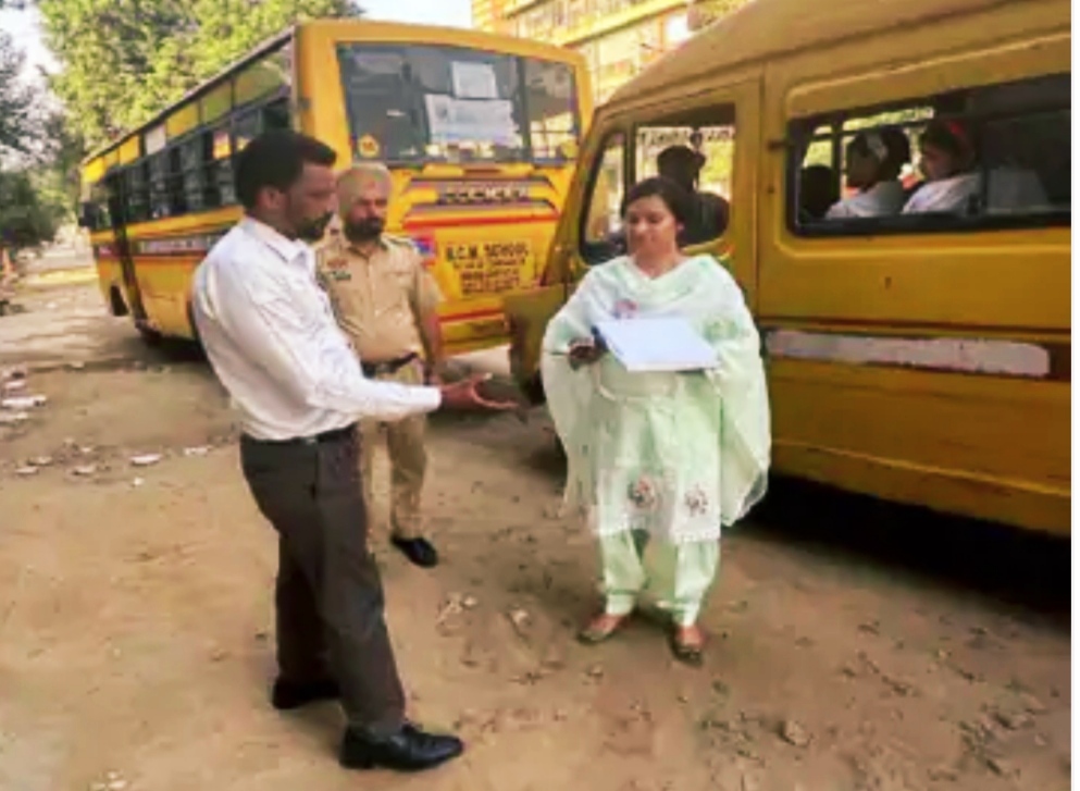 Ludhiana's RTA Dr. Poonampreet Kaur tightens screws on school buses