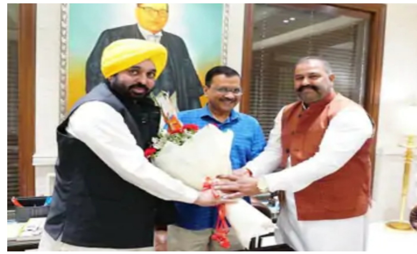 Sushil Rinku reaches Delhi after winning Lok Sabha by-election, meets CM Bhagwant Mann and AAP supremo Arvind Kejriwal