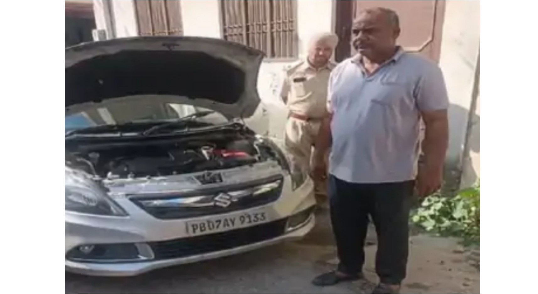 The car stolen from Chandigarh was found in Jalandhar, the driver chased after recognizing it and fled leaving it in the street