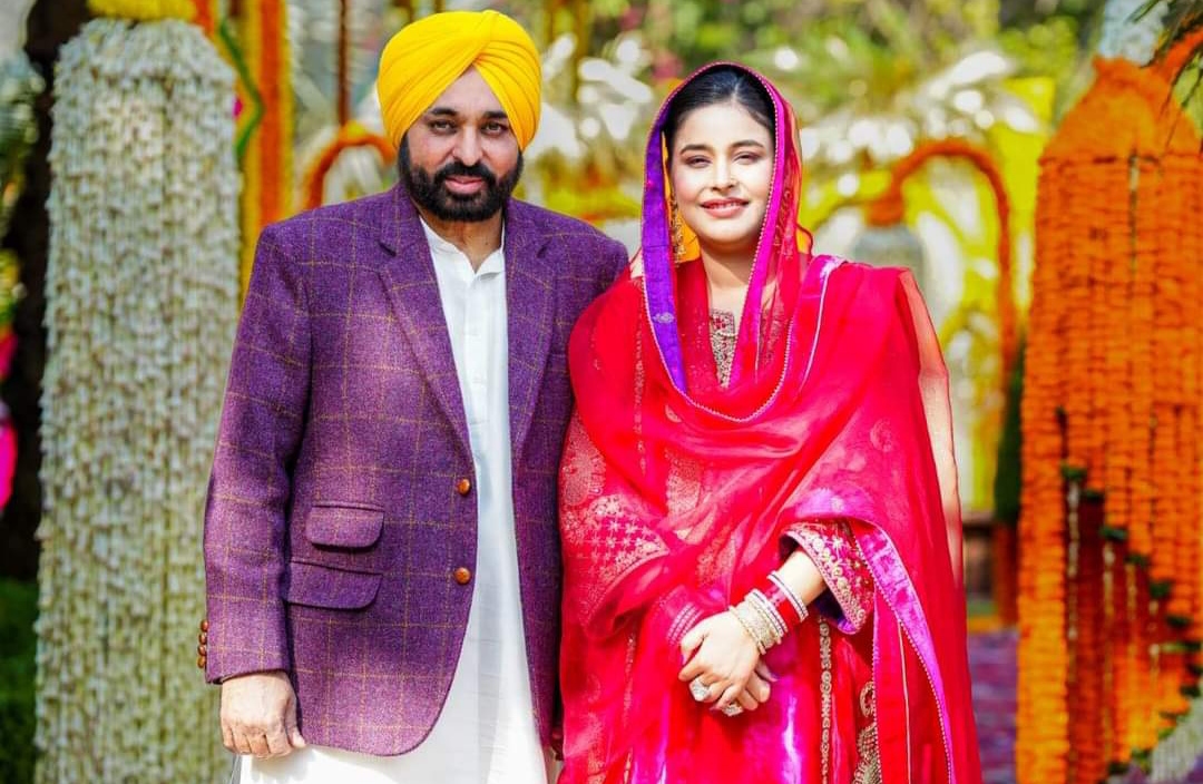 Punjab CM Bhagwant Mann's marriage anniversary today, special message to his wife