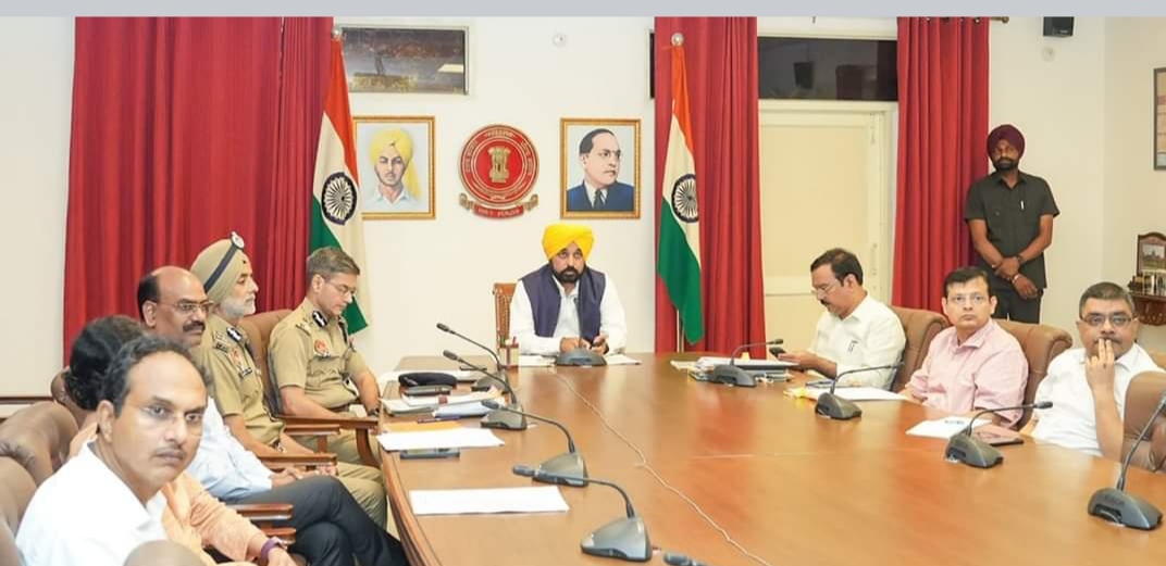 CM Bhagwant Mann's meeting with Home Minister Amit Shah through video conferencing