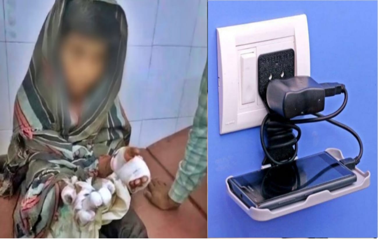 Using the mobile while it is charging can be dangerous, a child was playing a game while it was charging, this accident happened