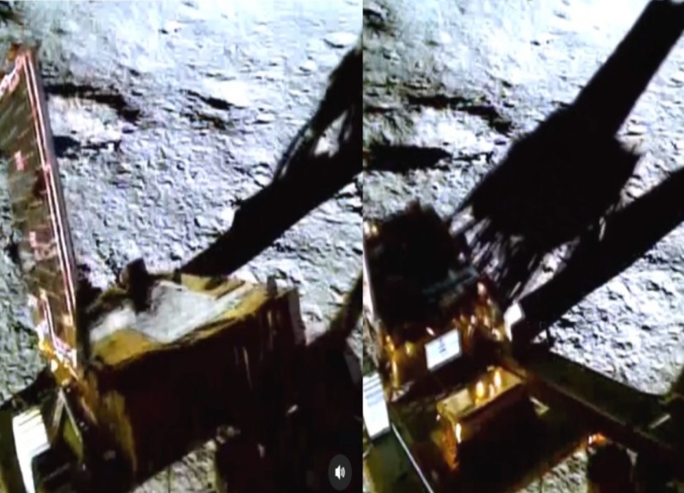 ISRO released a spectacular video of rover 'Pragyan' walking on the surface of the Moon, watch video