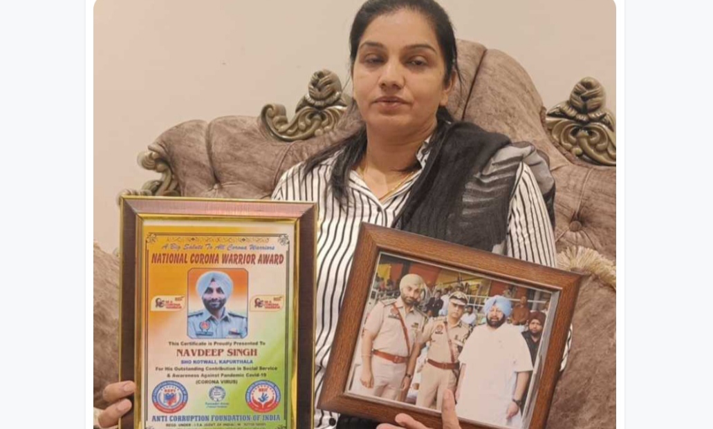 Dhillon Brothers Suicide Case - SHO Navdeep's wife came in front of the media, said - her husband was a victim of political rivalry