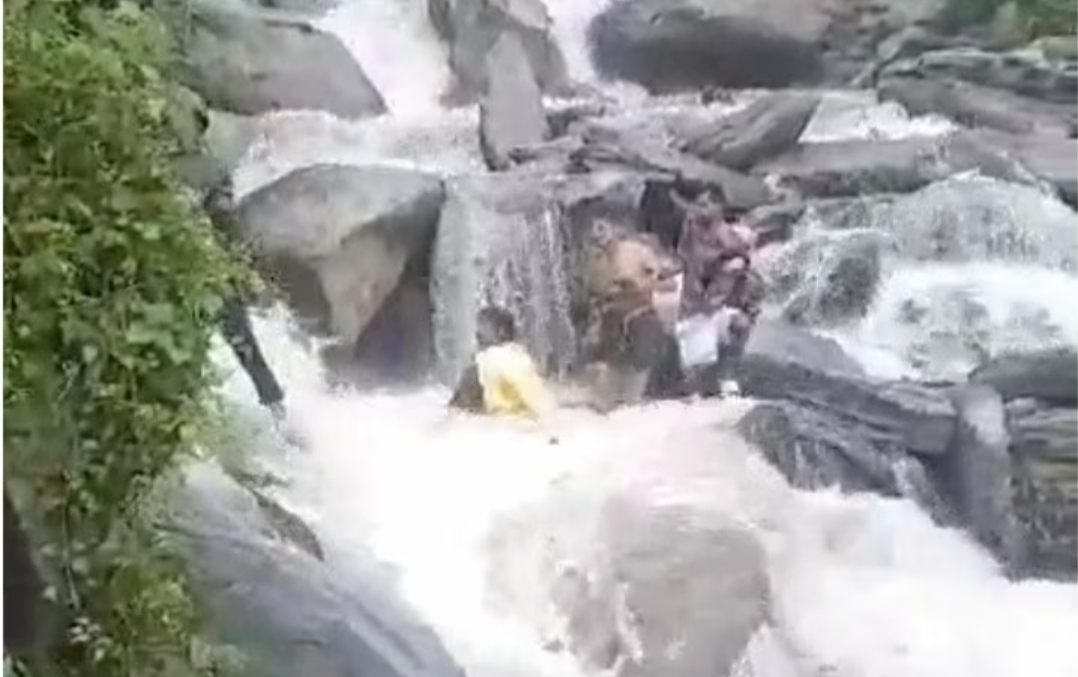 Jalandhar youth dies after being swept away in water near Bhagsunag Waterfall in Himachal