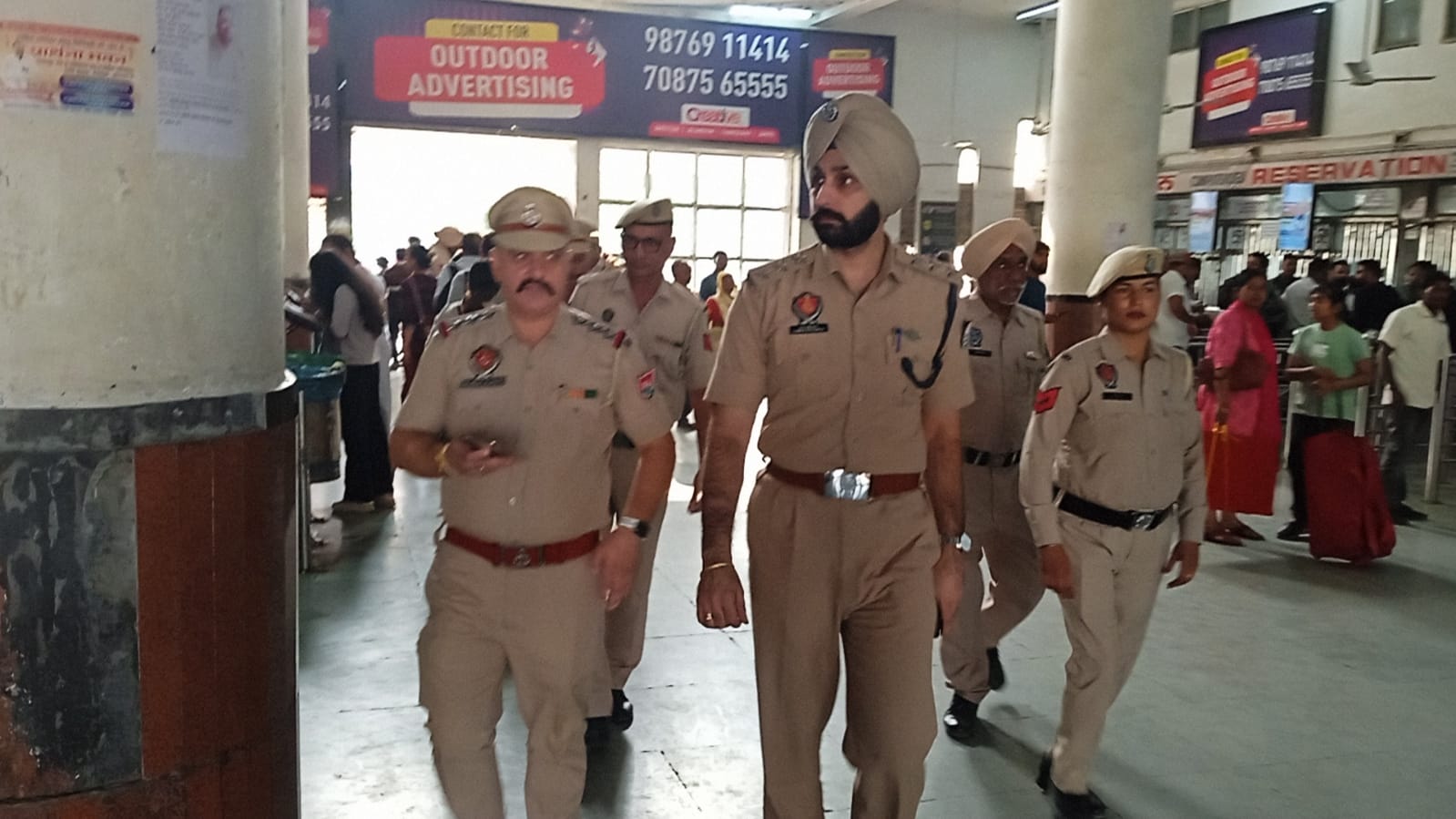 Due to festive season, ACP North checked with dog squad at city railway station.