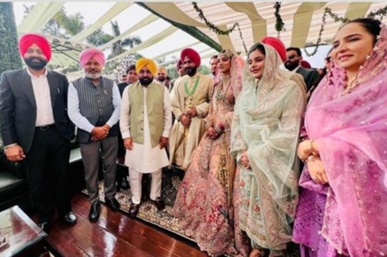 Punjab Cabinet Minister Meet Hayer gets married, CM Bhagwant Mann arrives to congratulate him
