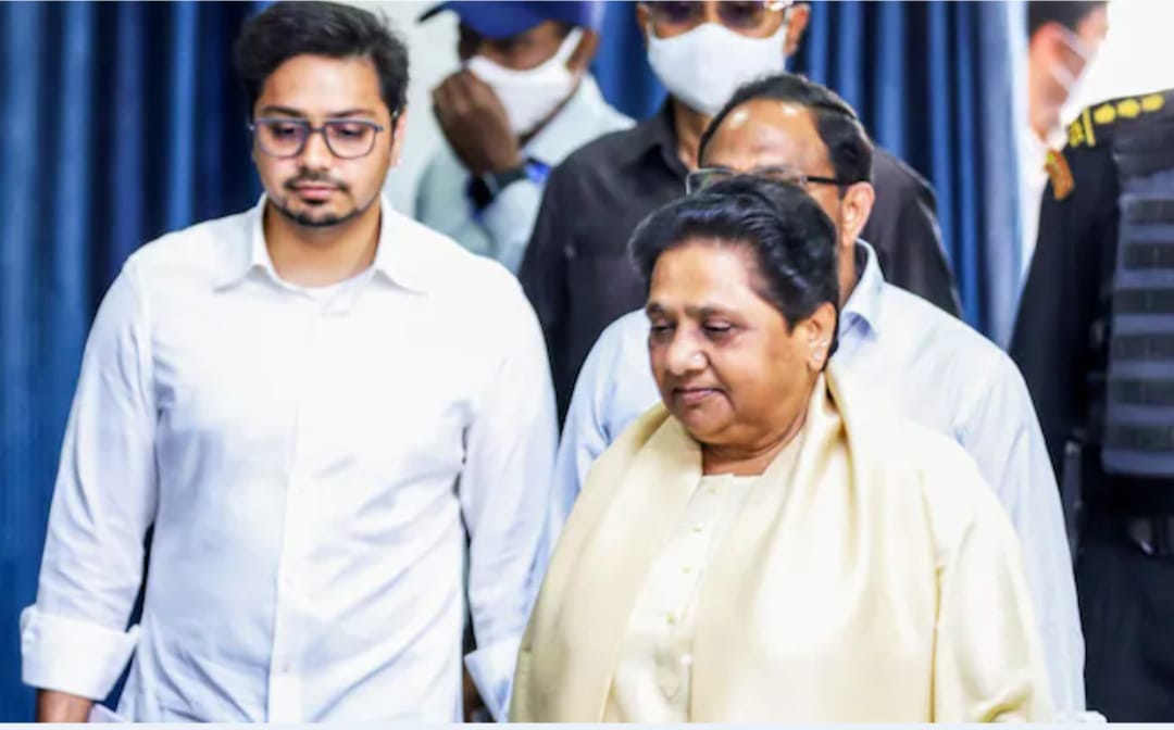 BSP President Mayawati declared her nephew Akash Anand as her successor.