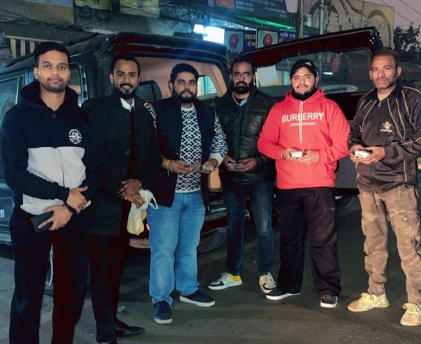 On behalf of Insaniyat The Fan Association, a langar of rajma rice and laddus was organized on the New Year - Shubham Chalana.