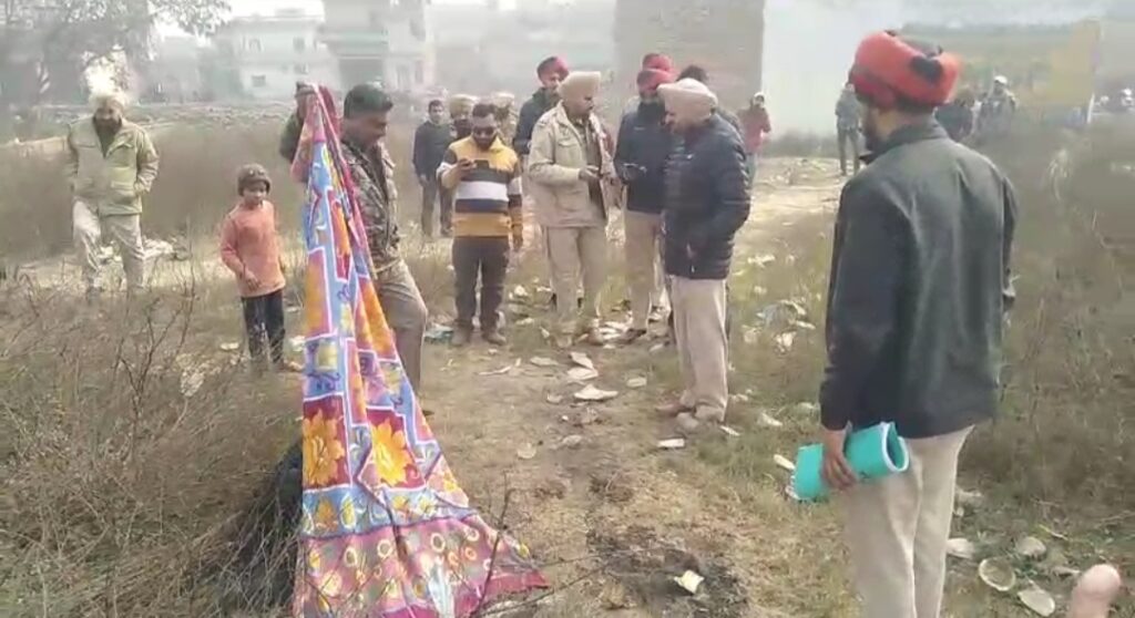 Sensation spread after burning dead body was found in this area of Jalandhar