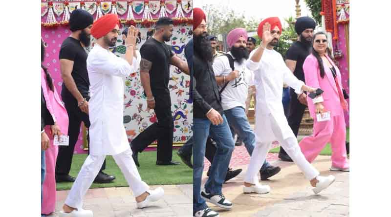 Diljit Dosanjh reached Jamnagar to attend Anant Ambani-Radhika Merchant's pre-wedding celebrations.