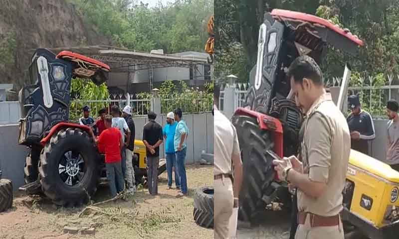 Tractor trolley of devotees going to pay obeisance on Khalsa Sajna Day overturned, two people died