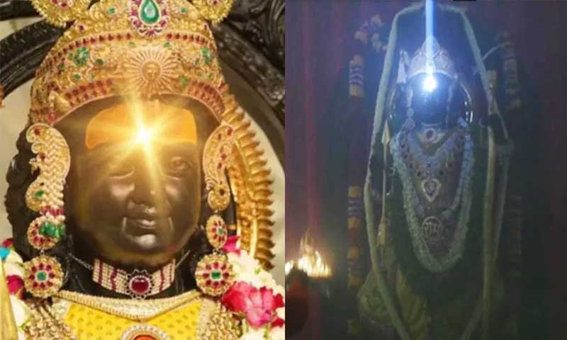 Ramlala's 'Surya Tilak' done in Ayodhya on Ram Navami