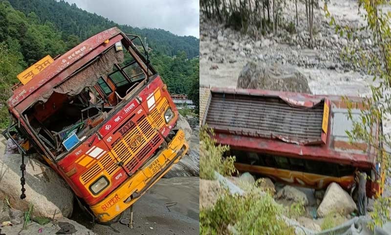 मनाली में दर्दनाक हादसा, ब्यास दरिया में गिरी यात्रियों से भरी बस