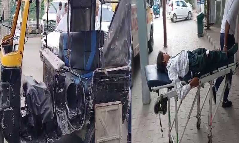 स्कूली बच्चों से भरे ऑटो को फॉर्च्यूनर गाड़ी ने मारी टक्कर, उड़े परखच्चेâ€¦