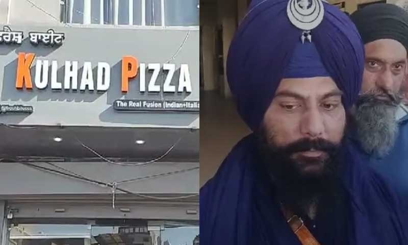 Kulhad Pizza Couple एक बार फिर आया विवादों में , दुकान पर पहुंचे निहंग सिंह