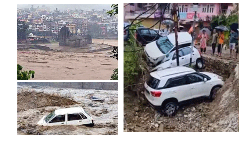 हिमाचल में बारिश से तबाही, 11 जगह बादल फटे, 4 मरे, 16 लापताâ€¦