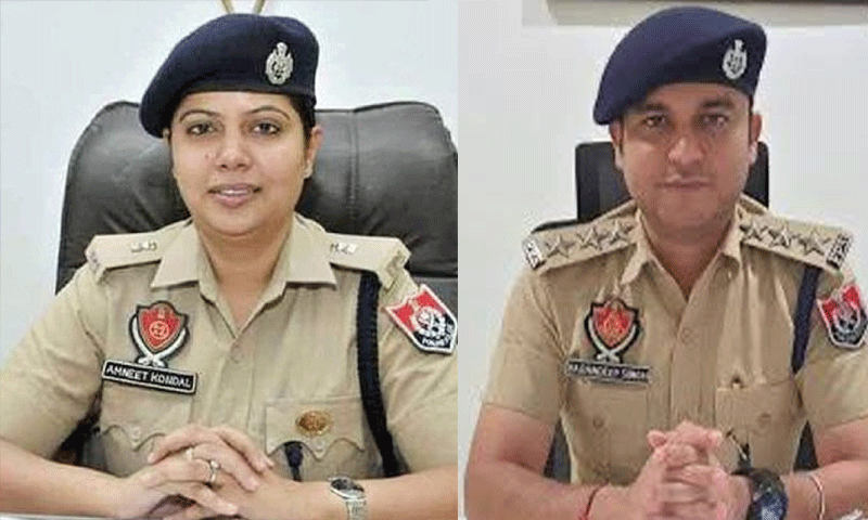 एसएसपी बठिंडा अमनीत कौंडल और एसीपी जालंधर बबनदीप सिंह को थल सेनाध्यक्ष ने प्रशंसा पत्र से सम्मानित किया