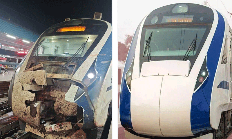 तेज स्पीड से जा रही थी वंदे भारत एक्सप्रेस, तभी ट्रैक पर आ गए ऊंट