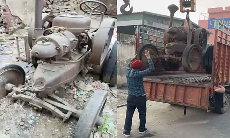 जालंधर न्यूज़ : 105 साल पुराना ट्रैक्टर, 1.25 करोड़ रुपये में बिक गया