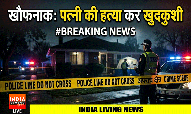 कलह के चलते गुस्से में आये पति ने पहले पत्नी को मारी गोलियां, फिर खुद की आत्महत्या