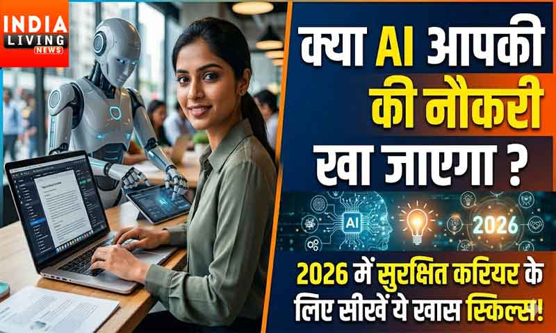 क्या AI आपकी नौकरी खा जाएगा ? 2026 में सुरक्षित करियर के लिए सीखें ये खास स्किल्स!