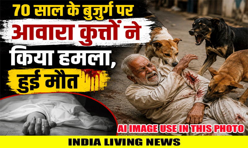 अमृतसर में 70 साल के बुजुर्ग पर आवारा कुत्तों ने किया हमला , हुई मौत