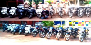 Read more about the article पुलिस ने चोरी की 5 एक्टिवा व 6 मोटरसाइकिल सहित 1 आरोपी को किया गिरफ्तार