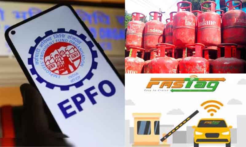 You are currently viewing फास्टैग, LPG गैस सिलेंडर से लेकर PF तक….1 अप्रैल से बदलने जा रहे ये नियम