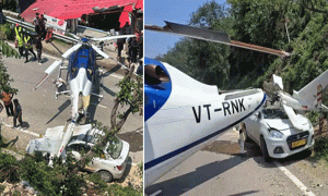 Read more about the article केदारनाथ धाम के लिए उड़ान भर रहे हेलिकॉप्टर की सड़क पर इमरजेंसी लैंडिंग