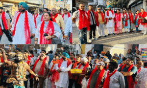Read more about the article ਪ੍ਰਚੀਨ ਸ਼ਿਵ ਮੰਦਿਰ ਧਰਮਸ਼ਾਲਾ ਵਿਖੇ ਰਾਮ ਵਿਆਹ ਸਬੰਧੀ ਵਿਸ਼ਾਲ ਸ਼ੋਭਾ ਯਾਤਰਾ ਦਾ ਆਯੋਜਨ