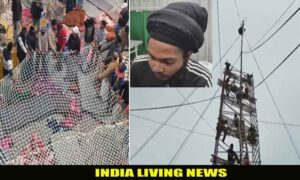 Read more about the article गुरुद्वारा साहिब में निशान साहिब का चोला चढ़ाते सेवादार 90 फुट ऊंचाई पर फंसा