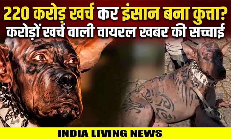 VIRAL NEWS : 220 करोड़ रुपये खर्च कर कई सर्जरी कराकर युवक बना कुत्ता ? वायरल VIDEO की सच्चाई आई सामने