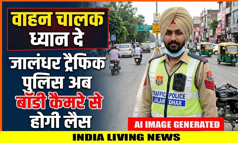 वाहन चालक ध्यान दे : जालंधर ट्रैफिक पुलिस अब बॉडी कैमरे से होगी लैस