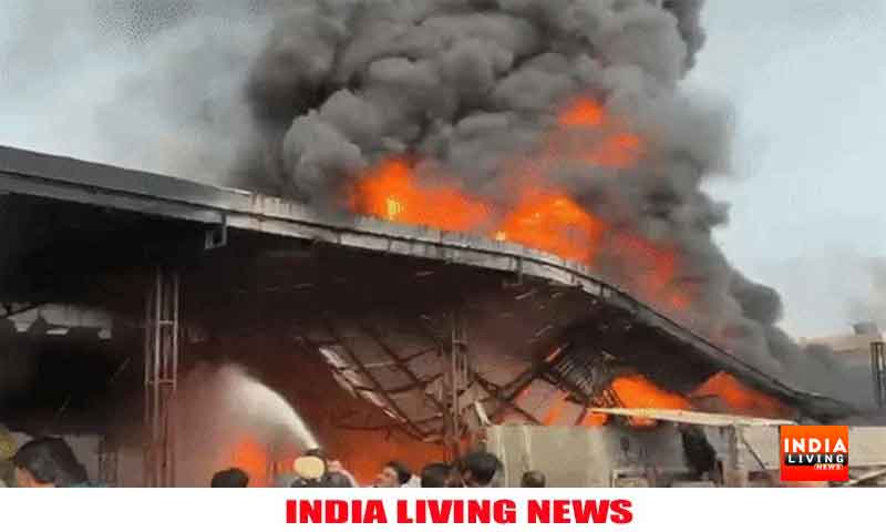 जालंधर के बस्ती बावा खेल इलाके में गद्दा फैक्ट्री में लगी भयानक आग , आग की लपटें आसपास के घरों तक पहुंची
